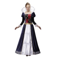 Costume de luxe de roi médiéval pour femmes