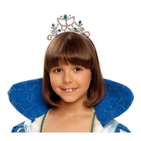 Bandeau argenté avec papillon