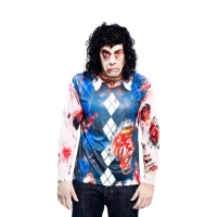 T-shirt imprimé zombie pour les costumes d'adultes