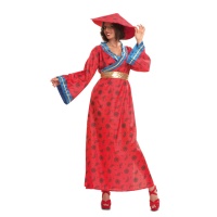 Costume chinois rouge pour femmes