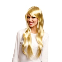 Perruque blonde ondulée longue pour femmes