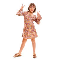 Costume de hippie psychédélique pour filles