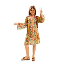 Costume hippie imprimé de fleurs pour filles