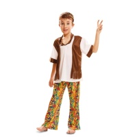 Costume de hippie imprimé de fleurs pour enfants