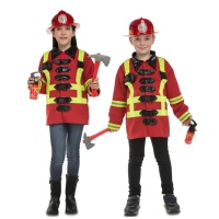 Costume de pompier pour enfants avec accessoires