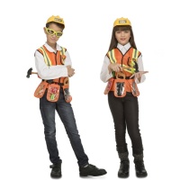 Costume de bâtisseur pour enfants avec accessoires