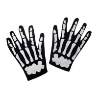 gants squelette de 22 cm