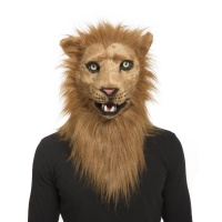 Masque de lion avec mâchoire mobile