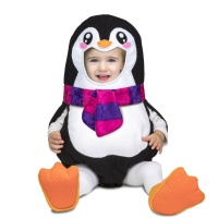 Costume de pingouin avec écharpe pour bébés