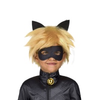 Perruque et masque Cat Noir pour garçons