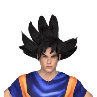 Perruque Son Goku en boîte pour adultes