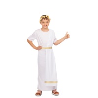 Costume romain blanc et or pour enfants