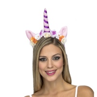 Bandeau licorne lilas