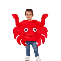 Costume de bébé crabe souriant