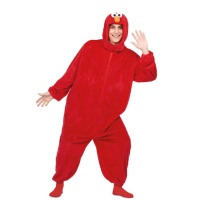 Costume Elmo de la rue Sésame pour adultes