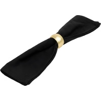 Rond de serviette doré - lot de 4