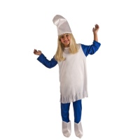 Costume de lutin bleu pour filles