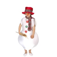 Costume de bonhomme de neige avec écharpe pour enfants