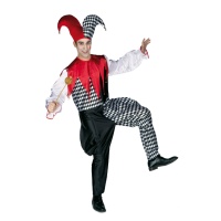 Costume d'Arlequin avec losange pour hommes