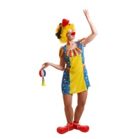 Costume de clown à pois pour femmes