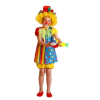 Costume de clown à pois pour filles