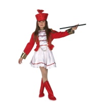 Costume de majorette avec casquette pour filles