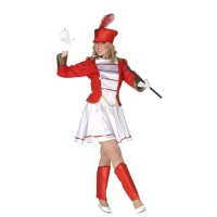 Costume de majorette avec casquette pour femmes