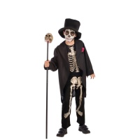 Costume de squelette avec veste pour enfants