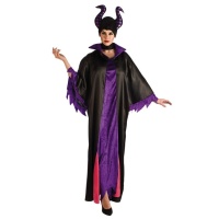 Costume de fée maléfique avec robe longue pour femmes