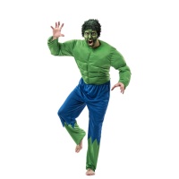 Costume de super-héros vert pour homme