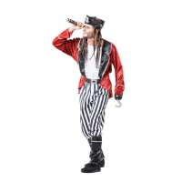 Costume de pirate corsaire anglais pour hommes