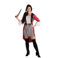 Costume de pirate corsaire anglais pour femmes
