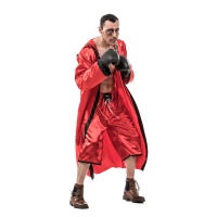 Costume de boxeur rouge pour hommes