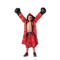 Costume de boxeur rouge pour enfants
