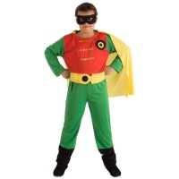 Costume de super-héros rouge et vert pour garçons