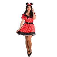 Costume de souris minnie avec oreilles pour femmes