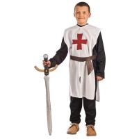 Costume de templier médiéval pour enfants