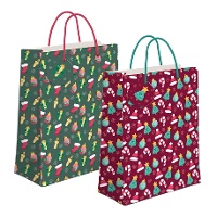 Sac cadeau de 23 x 18 x 10 cm de Noël figurines - 1 unité