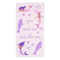 Serviette Sirène 140 x 70 cm