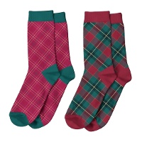 Chaussettes de tartan pour Noël - 1 paire