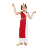 Costume de citoyen romain avec tunique pour filles