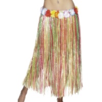Jupe longue hawaïenne multicolore