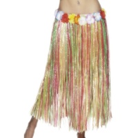 Jupe hawaïenne longue multicolore