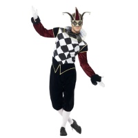 Costume d'arlequin vénitien pour hommes