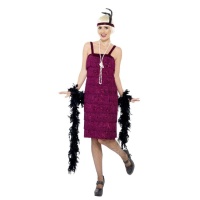 Costume de charleston pour femmes 20s marron