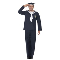 Costume de marine bleu pour homme