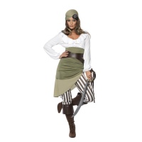 Costume de pirate guerrier pour femme