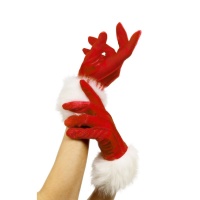 Gants de Noël rouges - 24 cm