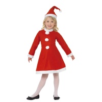 Costume de Père Noël avec chapeau pour filles