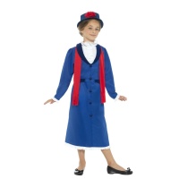 Costume de gouvernante bleu pour enfants